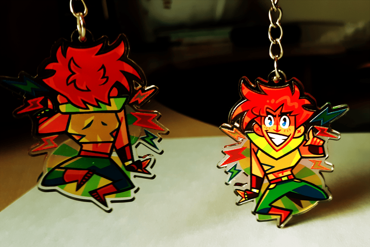 Joseph Joestar - 2'' Acrylic Keychain (double sided) | neonUFO